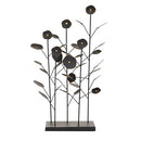 deco 79 Metal Leaf Decorative Sculpture Home Decor Statue - Black - Brand New