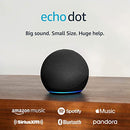 AMAZON ECHO & ALEXA DOT VIBRANT SPEAKER GREAT FOR BEDROOMS C2N6L4 - CHARCOAL - Like New