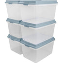 Hefty HI-RISE Stackable Storage Bins - 72qt 6 Pack - Multi Color - Brand New