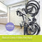 DELTA HEAVY DUTY TRACK RACK WALL MOUNT BIKE RACK 4-BIKE WM4000 - SLIVER - Like New