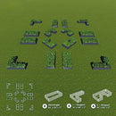 OLLE ULR SHAPES RAISED GARDEN BED KIT 17" TALL 4 STYLES GALVANIZED - SAGE - Like New