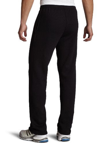 RUSSELL ATHLETIC MEN'S DRI POWER FLEECE OPEN BOTTOM SWEATPANTS Men's XL Black - Like New