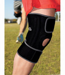 ACE BRAND KNEE SUPPORT WITH SIDE STABILIZERS ADJUSTABLE BLACK/GRAY 1 SUPPORT - Like New