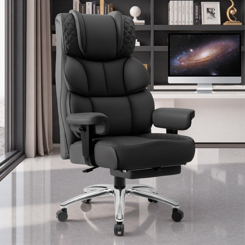 BESTGLORY OFFICE DESK CHAIR BIG AND TALL LEATHER GAMING CHAIR - Scratch & Dent