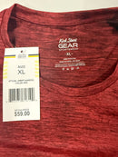 GALAXY BY HARVIC KICK START GEAR MEN'S SHORT SLEEVE MOISTURE-WICKING - XL - RED - Brand New
