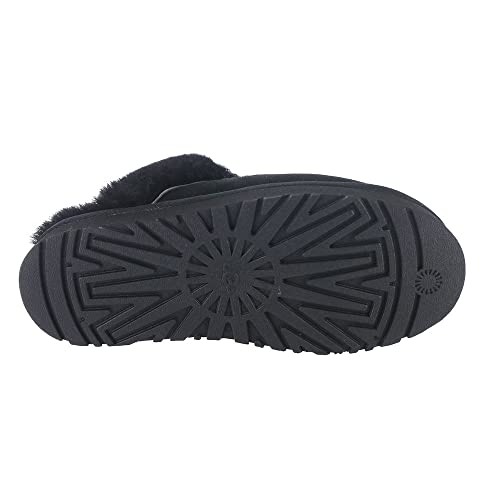 UGG WOMEN'S DISQUETTE SLIPPER - SIZE: WOMEN 9 (AU/UK W7) (EU W40) - BLACK - Like New