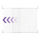 Dreambaby Extra Wide Tall Expandable Gate Track It Tech 30-53" Opening White - Brand New