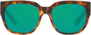 COSTA Waterwoman Sunglasses - 06S9019 - Green Mirrored/Shiny Palm Tortoise Like New
