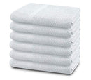 SIMPLY LOFTY 100% Cotton Bath Towels Set | 24"x46" Pack of 6 Small Towels White - Like New