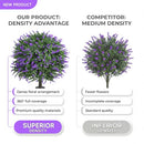 QUIRLORY Dense Foliage Artificial Lavender Topiary Trees 24", 2 Pack - Lavender - Like New