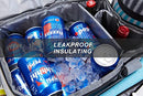Foldable Large Capacity Insulated Leak-Proof Picnic Bag B09NXSNLYY - Black - Brand New