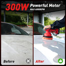 AVHRIT CAR BUFFER POLISHER KIT 2X2000MAH 21V BATTERIES 6" CAR BUFFER - RED/BLACK - Like New