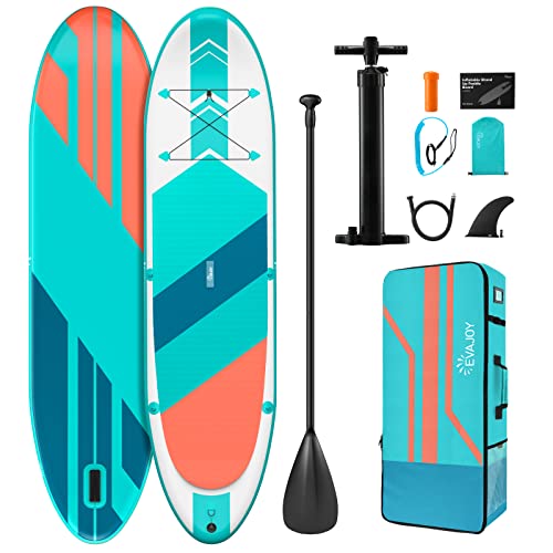 EVAJOY INFLATABLE PADDLE BOARD 6'' THICK AROUND STAND UP PADDLE BOARD - Like New