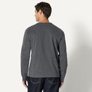 AMAZON ESSENTIALS DEMI'S PICK MEN'S RELAXED FIT HENLEY LARGE CHARCOAL HEATHER - Brand New
