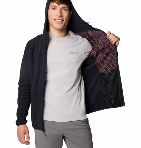 COLUMBIA MEN'S OUTDOOR TRACKS HOODED FULL ZIP II Size: Men's S - Black - Brand New
