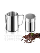 GEVI DUAL BOILER ESPRESSO MACHINE & 4PCS ESPRESSO MACHINE MACHINE - SILVER - Like New