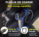 Bullseye Pro Tire Inflator Portable Air Compressor Car Tire Inflator - Blue - Like New