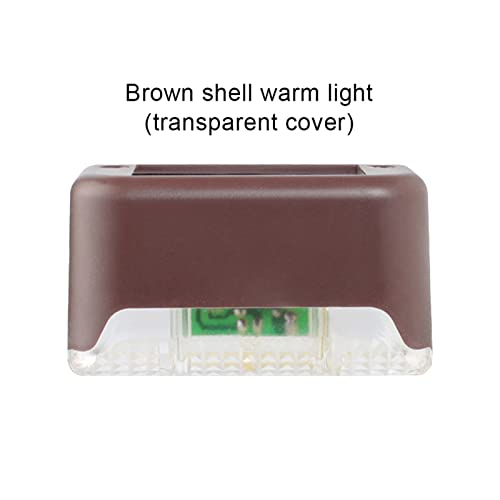 WANSHI LED SOLAR LAMP PATH STAIR OUTDOOR WATERPROOF WALL LIGHT 1 PACK - BROWN - Like New