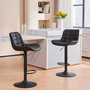 YOUTASTE Bar Stool Set of 2 PU Leather Upholstered Counter Height Barstools - Brand New