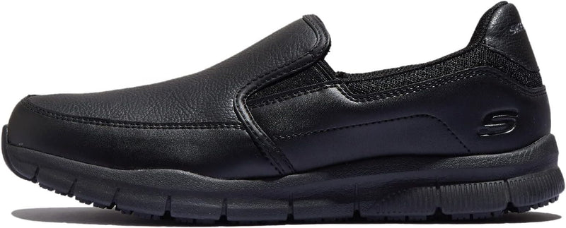 77157 Skechers Men's Nampa-Groton Food Service Shoe Black 10.5 Like New