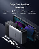 ANKER GANPRIME POWER BANK 10,000MAH 65W WALL CHARGER A1651 - BLACK - Like New