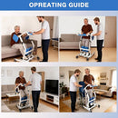 ProTraverce Sit to Stand Lift, 400 lbs Capacity Stand Assist Chair - White/Blue - Like New