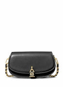 MICHAEL KORS MILA SMALL EAST/WEST CHAIN SLING MESSENGER BLACK ONE SIZE - BLACK - Like New