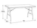 OFFICE STAR PRODUCTS OFFICE STAR RESIN MULTIPURPOSE RECTANGLE FOLDING TABLE - Like New