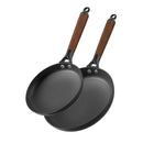 LAMFO Cast Iron Skillets, 8 Inch 10 Inch Non Stick Frying Pans - Black - Like New