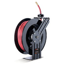 ReelWorks Air Hose Reel 3/8" Inch x 50' Foot SBR Rubber Hose - RED/BLACK Like New