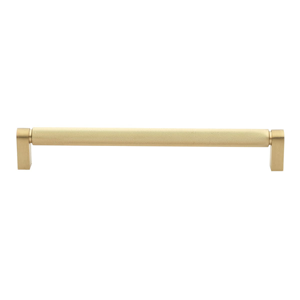 GLIDERITE HARDWARE GLIDERITE SOLID KNURLED BAR PULL CABINET - SATIN GOLD - Brand New
