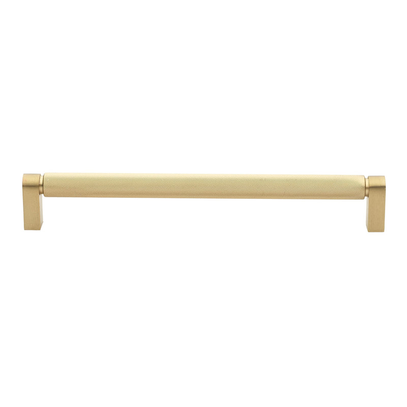 GLIDERITE HARDWARE GLIDERITE SOLID KNURLED BAR PULL CABINET - SATIN GOLD - Brand New
