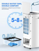 Portable Air Conditioners, 3-IN-1 Evaporative Air Cooler w/ 4 Ice Packs - White - Brand New