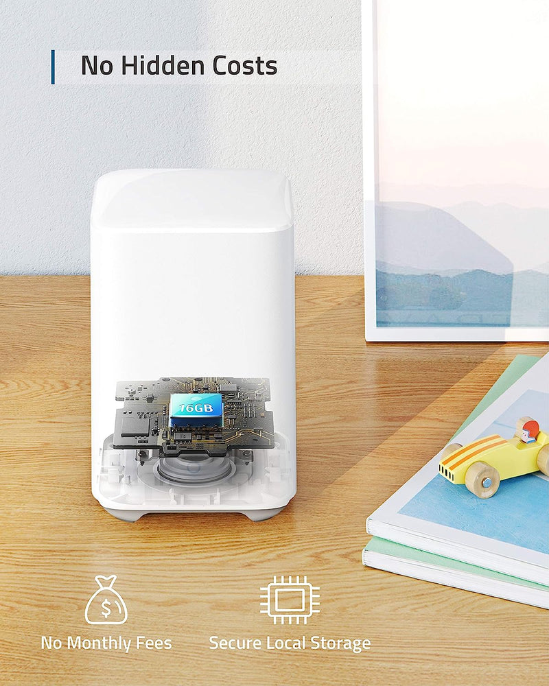 eufy Security eufyCam 2 Wireless Security Camera System 2 Cam Kit T88411D1 White - Brand New