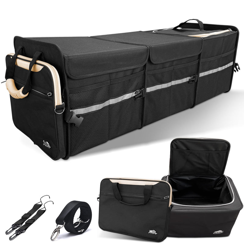RHINOZERO TRUNK ORGANIZER | SEDAN SUV TRUCKS, DETACHABLE COOLER BAG - BLACK - XL - Like New