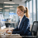 LEVN OPEN EAR HEADPHONES WITH MIC 29G BLUETOOTH HEADSET WITH MICROPHONE - BLACK - Like New