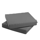 CALIFORNIA UMBRELLA OUTDOOR PATIO CHAIR PAD SET OF 2, 18 X 18 INCH, CHARCOAL - Like New