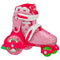 ROLLER DERBY FUN ROLL BEGINNER ROLLER SKATES - SIZE WOMEN SMALL 7-11 STRAWBERRY - Like New