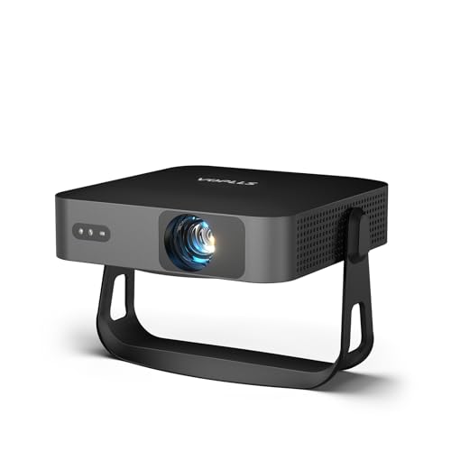 VOPLLS 360°Adjustable Stand & Auto Focus Keystone Mini Projector - BLACK - Like New