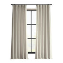 HPD HALF PRICE DRAPES ITALIAN FAUX LINEN CURTAINS 50 X 96, (1 PANEL), PARCHMENT - Brand New
