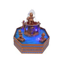 TOP TREASURES CHRISTMAS VILLAGE TABLETOP FOUNTAIN PRE-LIT WINTER SNOW VILLAGE - Like New