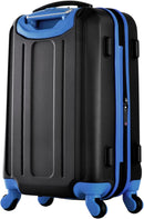 OLYMPIA USA APACHE II 26 INCH EXPANDABLE ROLLING CARRY ON, BLACK/BLUE - Like New