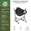 TIMBER RIDGE PORTABLE HAMMOCK CAMPING SWING HAMMOCK CHAIR HM-047 - BLACK - Like New