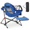 AINFOX Hammock Camping Chair with Footrest, Foldable Rocking Chairs - Blue - Like New