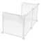 HOMSFOU SNEEZE GUARD FOR DESK DIVIDER SCREEN PORTABLE CSKIP09208L14LB456PUDT - Like New