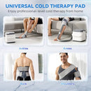 KETFIY COLD THERAPY MACHINE PROGRAMMABLE KNEE ICE MACHINE SILENT PUMP - WHITE - Like New