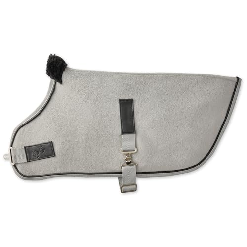 PET PASSION RECYCLED POLAR FLEECE DOG COAT MEDIUM LARGE DOGS - GRAY HEATHER XL - Brand New