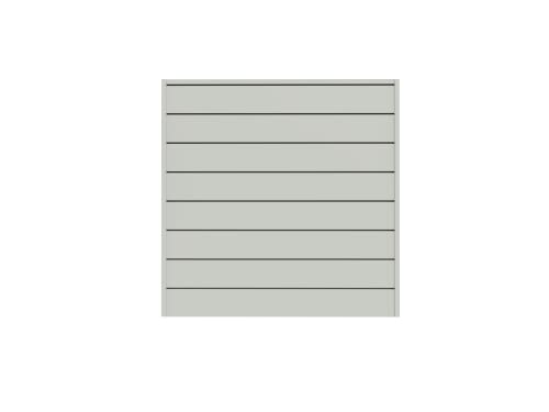 CROWNWALL PVC SLAT WALL PANELS 4ft by 4ft (16 sqft) Section, Graphite - Like New