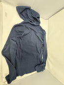 BLUE ICE MEN'S REGULAR-FIT WAFFLE KNIT THERMAL HENLEY HOODIE - SIZE:MEN S - NAVY - Brand New