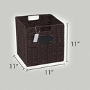 Ülkü Home Collection Wicker Storage Basket Woven Paper Rope Wicker Baskets Brown - Brand New